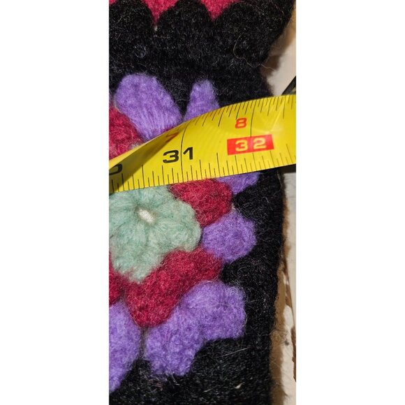 2 Vintage Granny Afgan Crochet Square Blanket Throw Multicolor 50"x32" Handmade - Picture 4 of 13